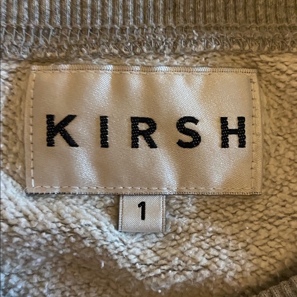 Kirsh Gray Sweatshirt Big Red Cherry Sz 1 - Picture 4 of 10